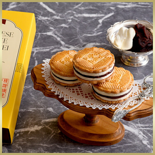 CHEESE CAKE GEPPEI -チーズケーキ月餅-小豆3個入